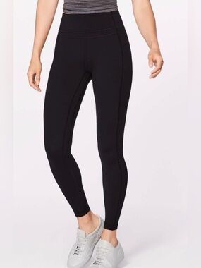 Lululemon Pushing Limits 7/8 Tight (Nulu 25") size 8 in black